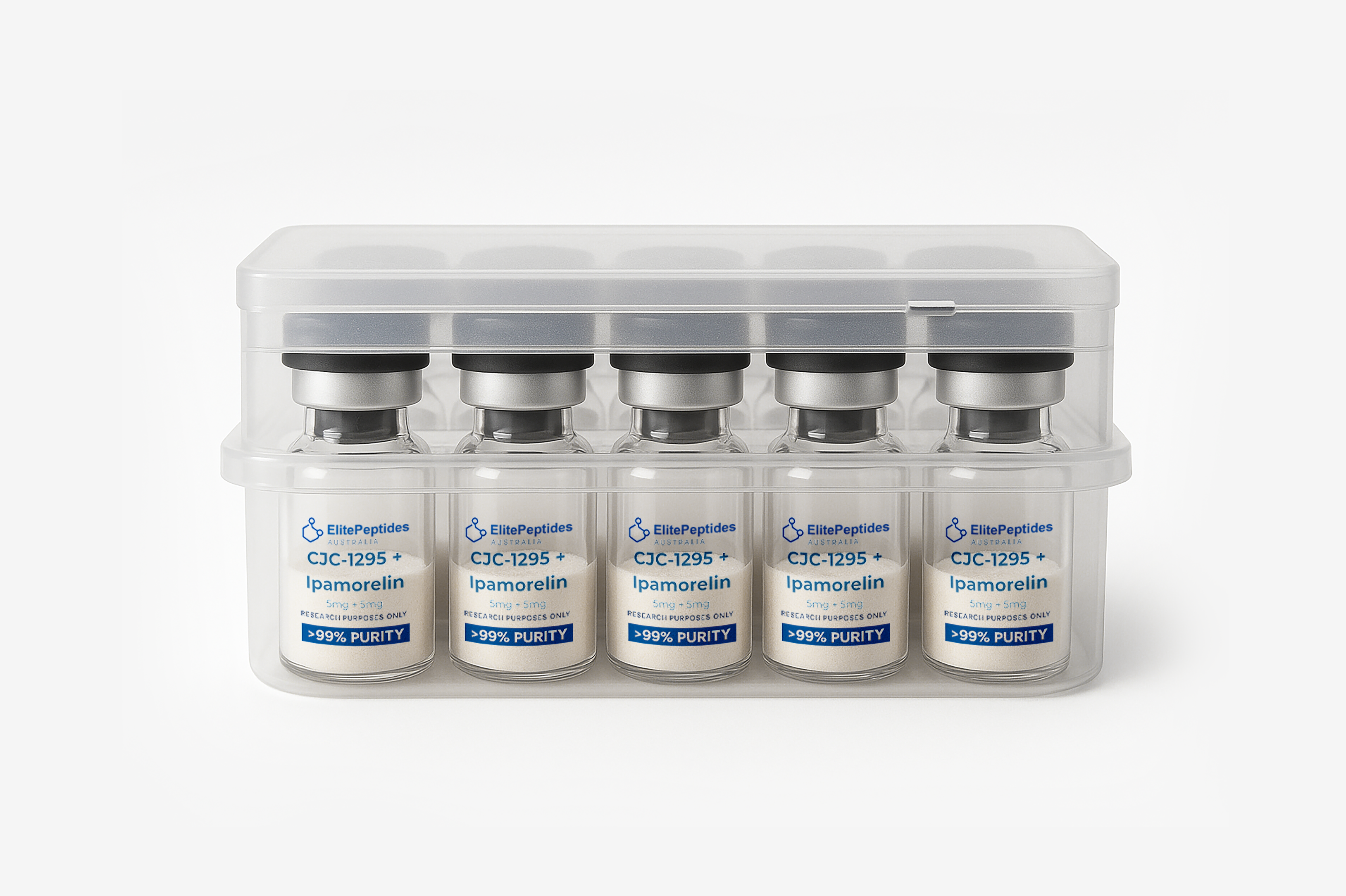 CJC-1295 + Ipamorelin (5mg + 5mg) — 10 Vial Kit