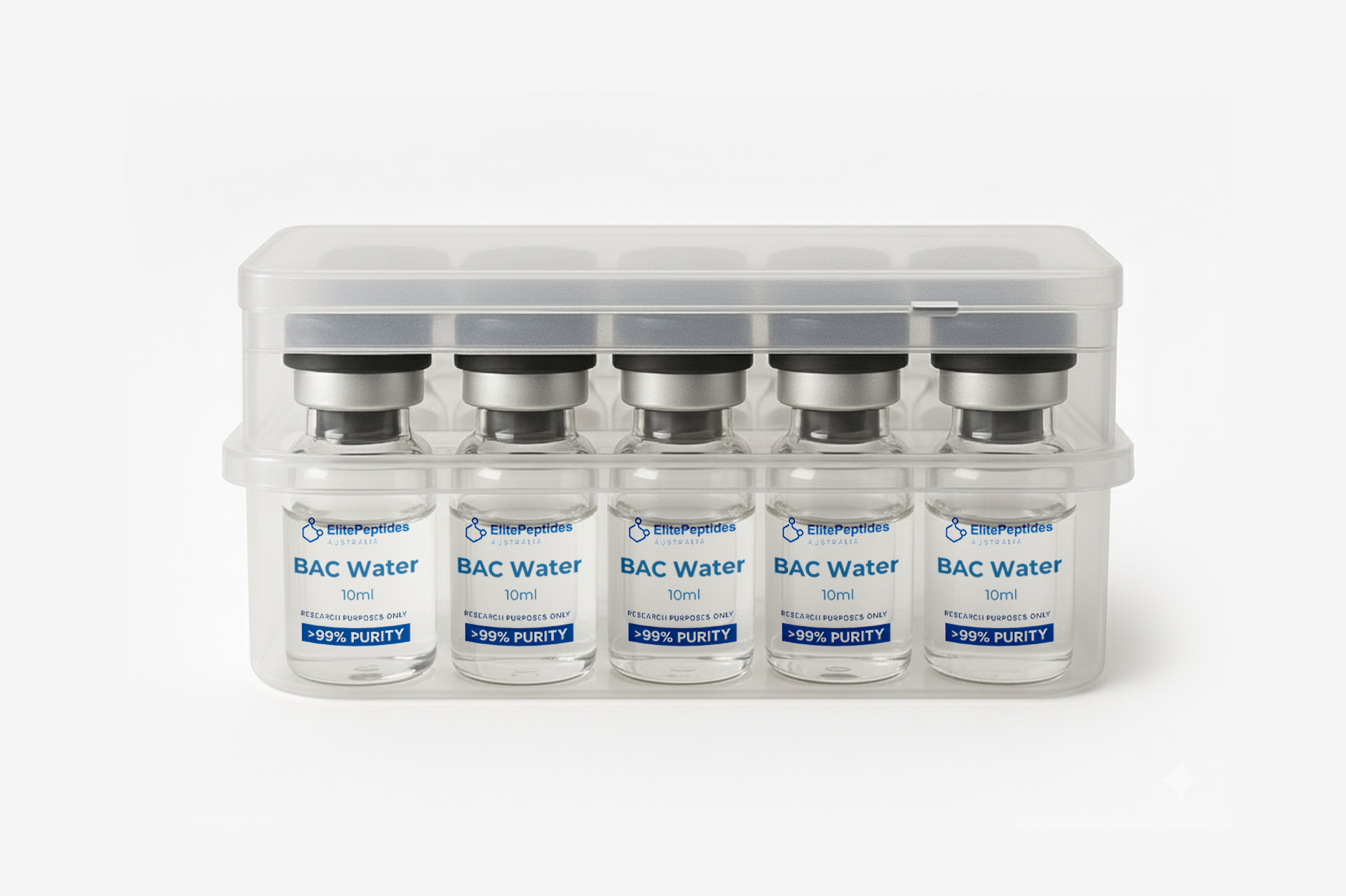 BAC Water 10ml grouped vials