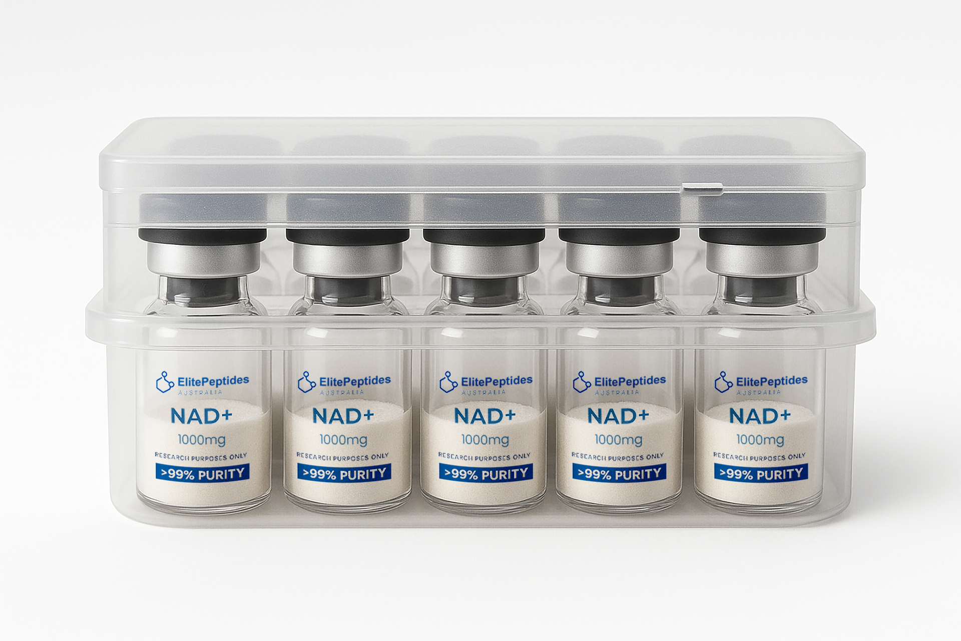 NAD+ grouped vials